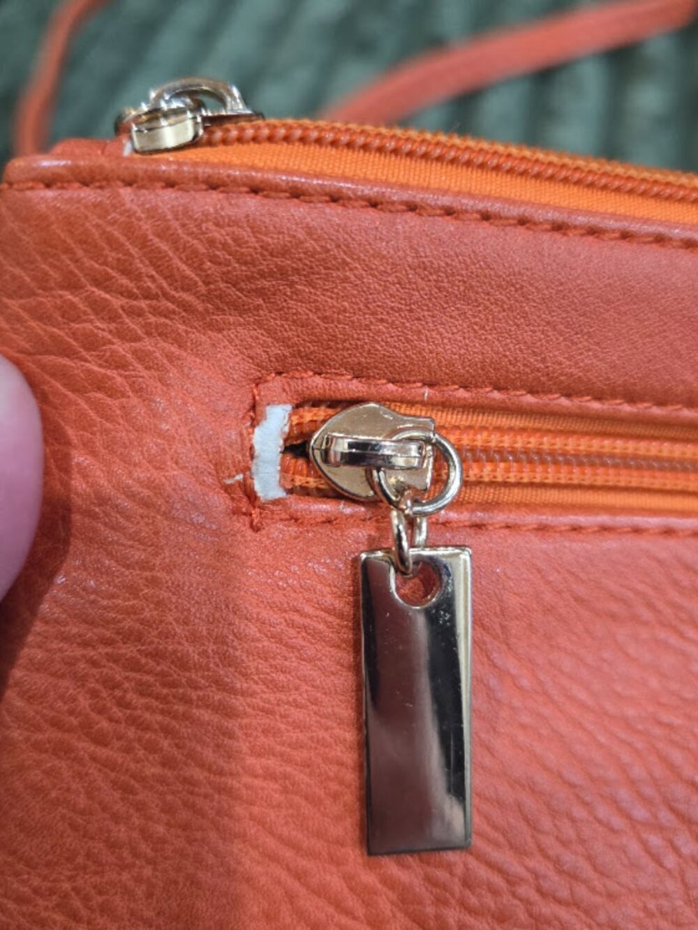 Michael Kors Vibrant Orange Crossbody, Clutch Handle, Three Pockets - Picture 8 of 11
